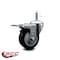 Service Caster 3.5'' Black Poly Wheel Swivel 7/16'' Stem Caster with Total Lock Brake SCC-GRTTL20S3514-PPUB-BLK-716138 - alternate 3